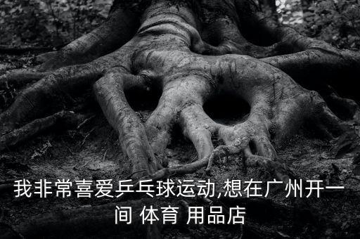 我非常喜愛乒乓球運(yùn)動,想在廣州開一間 體育 用品店