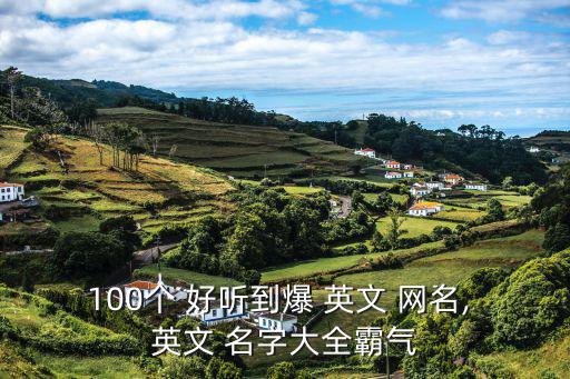 100個 好聽到爆 英文 網(wǎng)名, 英文 名字大全霸氣