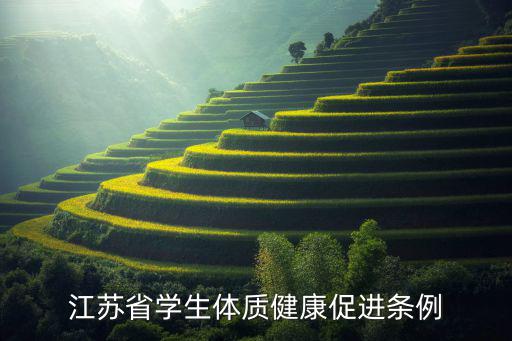 江蘇省學(xué)生體質(zhì)健康促進(jìn)條例
