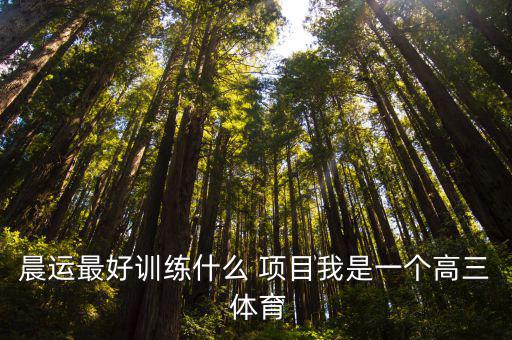 晨運(yùn)最好訓(xùn)練什么 項(xiàng)目我是一個(gè)高三 體育