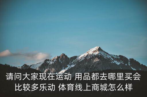 請(qǐng)問(wèn)大家現(xiàn)在運(yùn)動(dòng) 用品都去哪里買(mǎi)會(huì)比較多樂(lè)動(dòng) 體育線上商城怎么樣