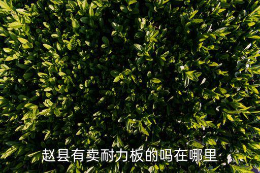 趙縣有賣耐力板的嗎在哪里