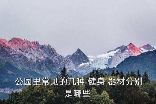 公園健身器材名稱大全及價格,這些健身設備有何不同?