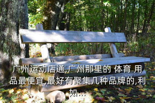 廣州運(yùn)動(dòng)店通,廣州那里的 體育 用品最便宜,最好有聚集幾種品牌的,利如...