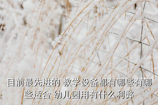 目前最先進的 教學(xué)設(shè)備都有哪些有哪些適合 幼兒園用有什么利弊