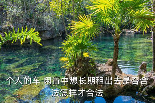 個人的車 閑置中想長期租出去是否合法怎樣才合法