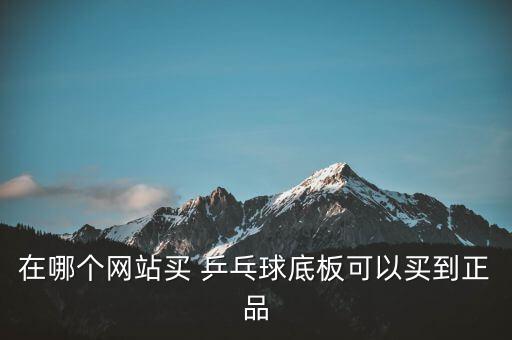 在哪個網(wǎng)站買 乒乓球底板可以買到正品