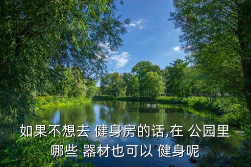 如果不想去 健身房的話,在 公園里哪些 器材也可以 健身呢