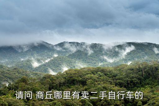請問 商丘哪里有賣二手自行車的