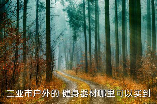 三亞市戶外的 健身器材哪里可以買到