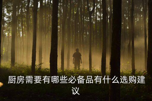  廚房需要有哪些必備品有什么選購建議