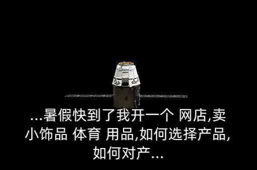 ...暑假快到了我開(kāi)一個(gè) 網(wǎng)店,賣(mài)小飾品 體育 用品,如何選擇產(chǎn)品,如何對(duì)產(chǎn)...