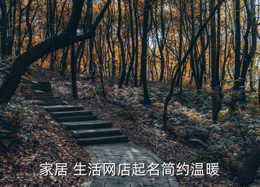 家居 生活網(wǎng)店起名簡(jiǎn)約溫暖