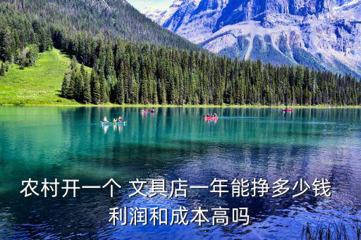 農村開一個 文具店一年能掙多少錢 利潤和成本高嗎