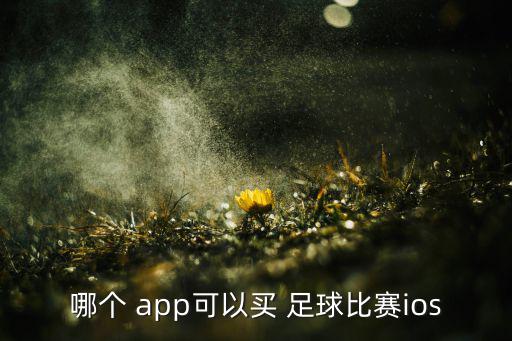 哪個 app可以買 足球比賽ios