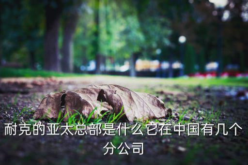 耐克的亞太總部是什么它在中國(guó)有幾個(gè)分公司