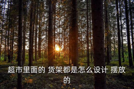 超市里面的 貨架都是怎么設(shè)計(jì) 擺放的