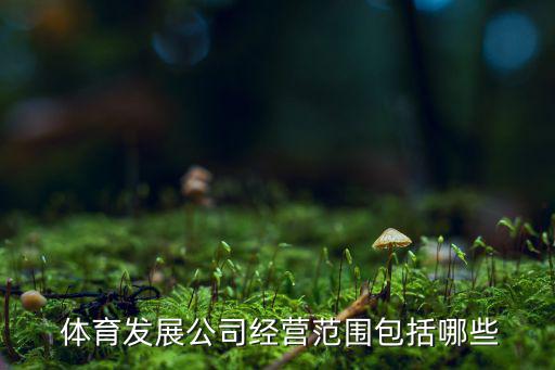  體育發(fā)展公司經(jīng)營范圍包括哪些