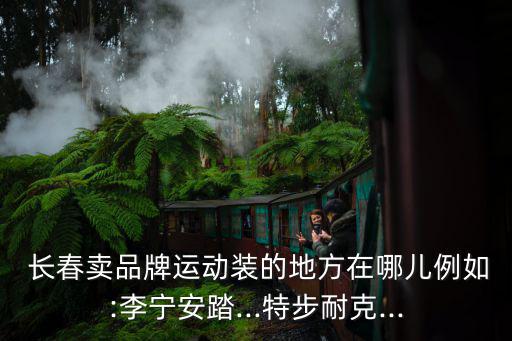  長春賣品牌運動裝的地方在哪兒例如:李寧安踏...特步耐克...