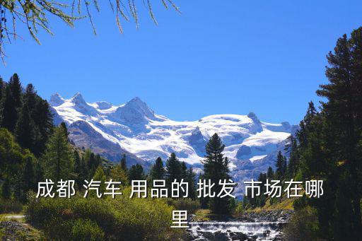 成都 汽車(chē) 用品的 批發(fā) 市場(chǎng)在哪里