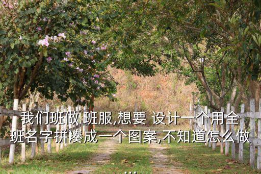 我們班做 班服,想要 設(shè)計一個用全班名字拼湊成一個圖案,不知道怎么做...
