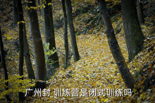  廣州封 訓(xùn)練營(yíng)是閉式訓(xùn)練嗎