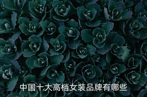 高端品牌女裝有哪些牌子,哥哥女裝定位為30歲以上白領(lǐng)女性