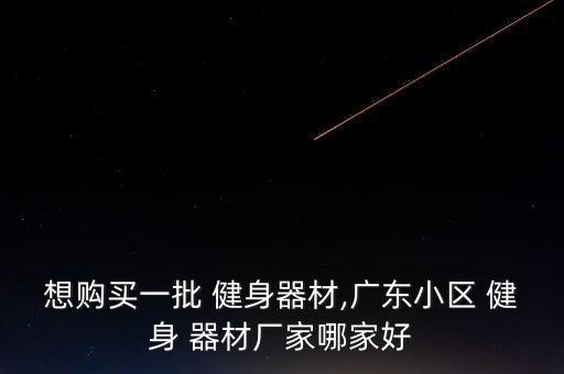 想購(gòu)買(mǎi)一批 健身器材,廣東小區(qū) 健身 器材廠家哪家好