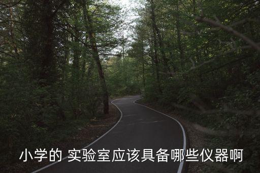  小學的 實驗室應該具備哪些儀器啊