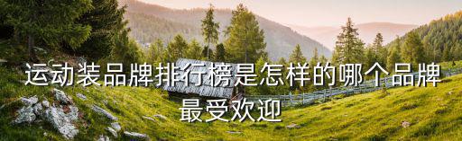 運動套裝什么品牌的好,女士運動套裝哪個品牌好