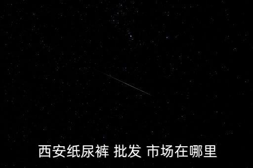  西安紙尿褲 批發(fā) 市場在哪里