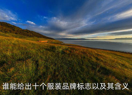 誰能給出十個服裝品牌標(biāo)志以及其含義