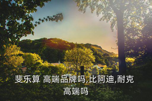 斐樂(lè)算 高端品牌嗎,比阿迪,耐克 高端嗎