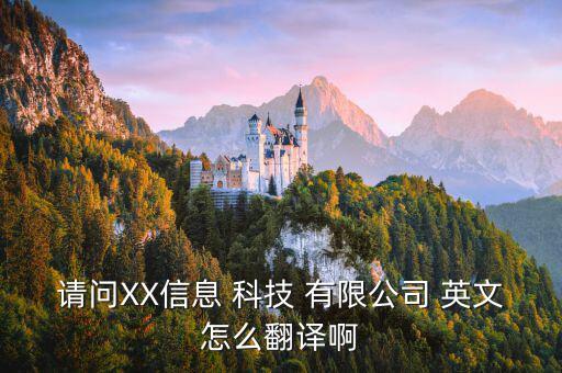 請(qǐng)問(wèn)XX信息 科技 有限公司 英文怎么翻譯啊