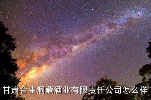 甘肅合生洞藏酒業(yè)有限責(zé)任公司怎么樣