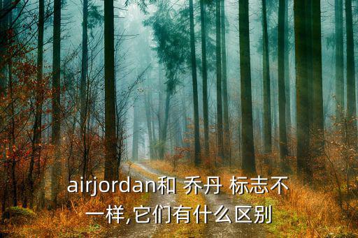 airjordan和 喬丹 標(biāo)志不一樣,它們有什么區(qū)別