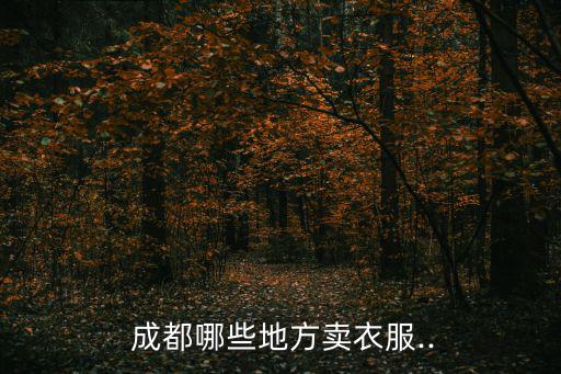 成都春熙路賣運動服的地方