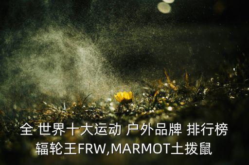 世界頂級戶外運(yùn)動裝品牌排行榜,戶外運(yùn)動裝品牌排行榜前十