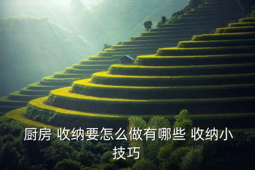 廚房用具收納柜圖片,廚房應(yīng)設(shè)置更多儲(chǔ)物空間增加收納空間
