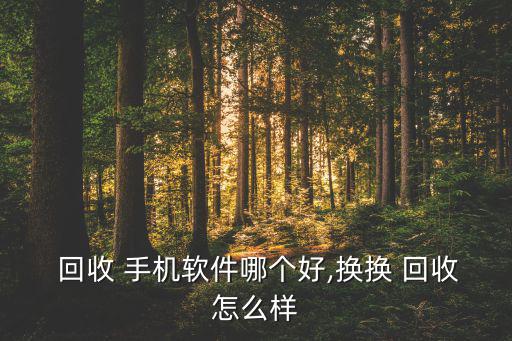  回收 手機(jī)軟件哪個(gè)好,換換 回收怎么樣