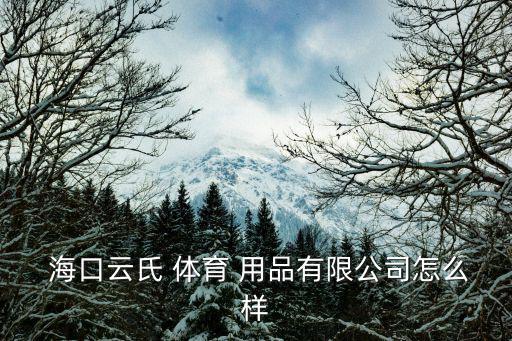  ?？谠剖?體育 用品有限公司怎么樣