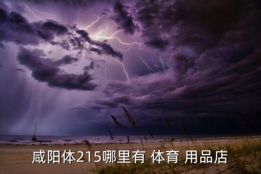 咸陽(yáng)體215哪里有 體育 用品店