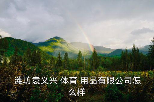 濰坊袁義興 體育 用品有限公司怎么樣