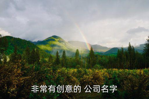 非常有創(chuàng)意的 公司名字