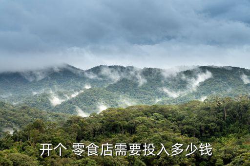 開個零食鋪子大概投資多少錢,開零食店費用15萬到20萬元