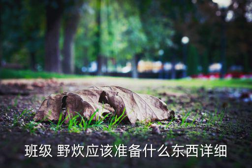 幼兒園野炊活動(dòng)要讓家長(zhǎng)帶什么