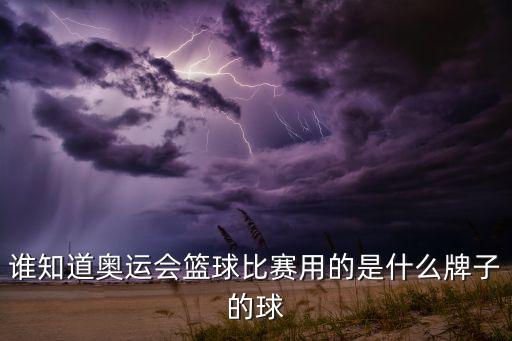 誰知道奧運會籃球比賽用的是什么牌子的球