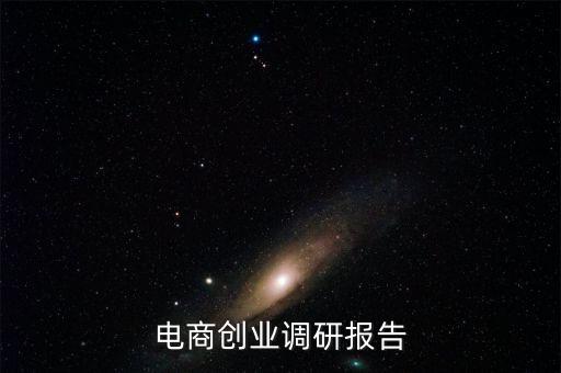 電商創(chuàng)業(yè)調(diào)研報告