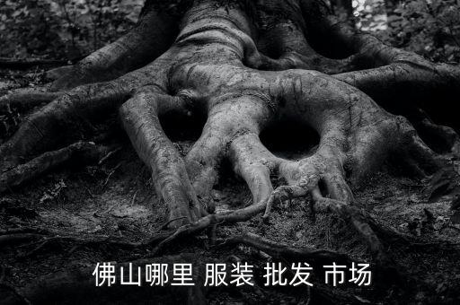  佛山哪里 服裝 批發(fā) 市場(chǎng)