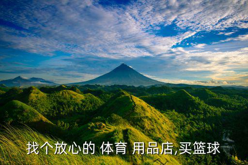找個放心的 體育 用品店,買籃球